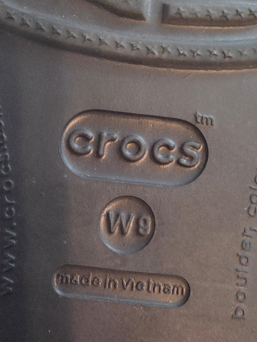 Crocs Patricia Wedge Sandals Slide On Size 9 Navy Blue - Picture 8 of 8